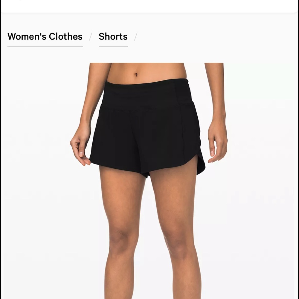 Lululemon Speed Up Short 4" Lined Updated Fit
